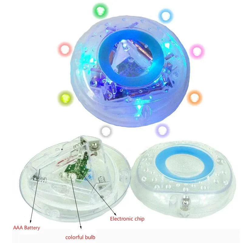 Colorful Bathroom LED Pool Light Kids Waterproof Flashing Bath Tub Toys Funny Shower Party Nightlight Floating Toy For Childs