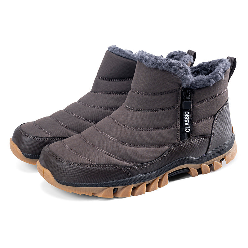 Zapatos de senderismo antideslizantes con material que retiene el calor en invierno y primavera