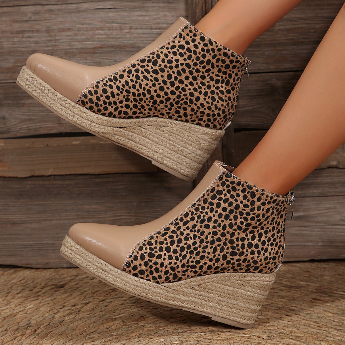 Botas Martin de cuña con bloques de color para mujer