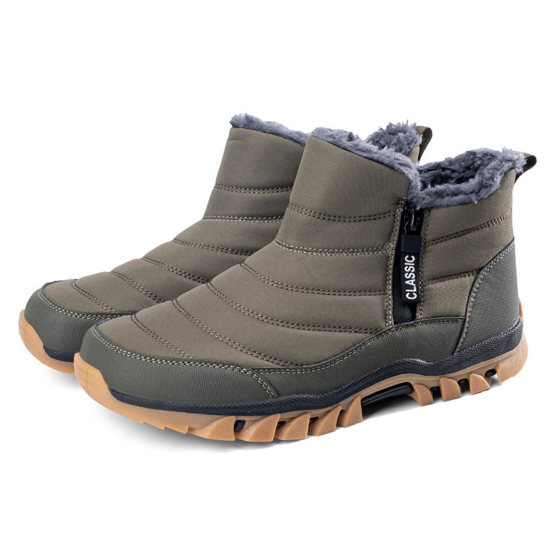 Zapatos de senderismo antideslizantes con material que retiene el calor en invierno y primavera