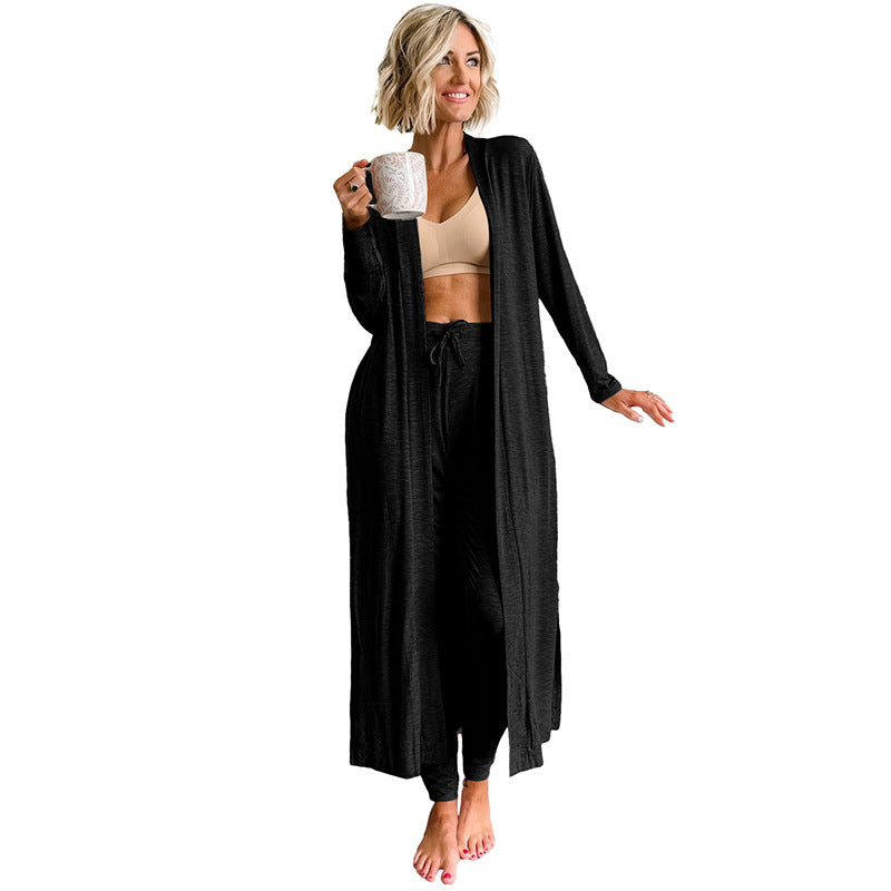 Autumn New Solid Color Long Sleeve Casual Suit Women's Simple All-matching