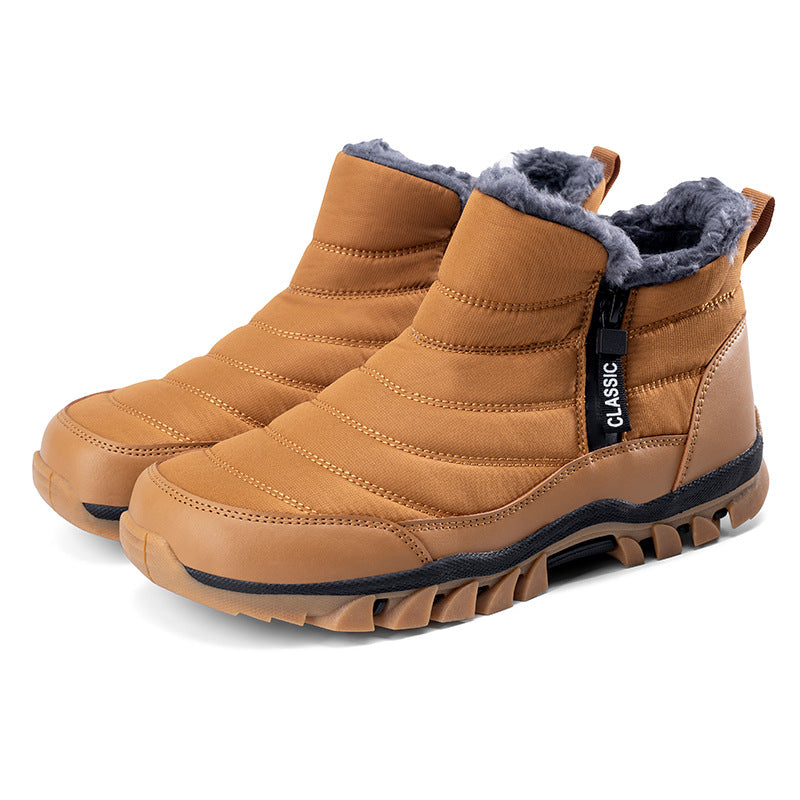 Zapatos de senderismo antideslizantes con material que retiene el calor en invierno y primavera