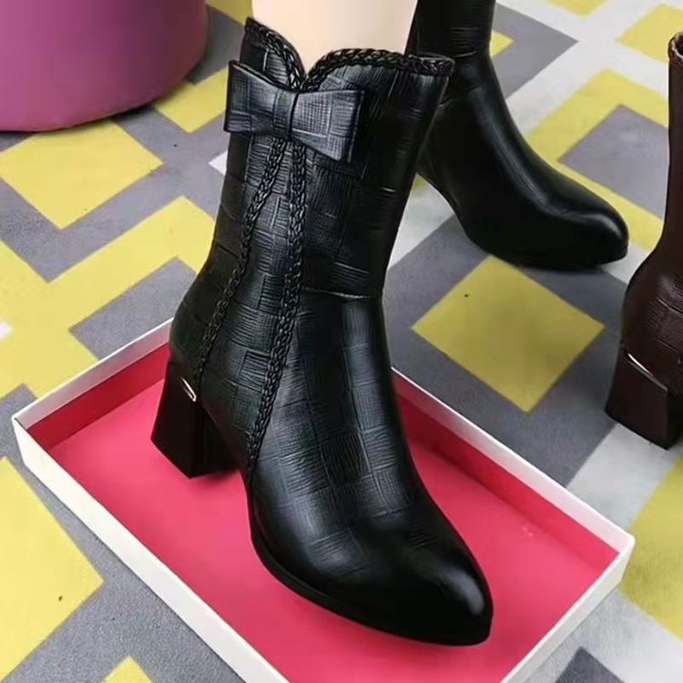 Botas Martin con lazo para mujer con personalidad de moda