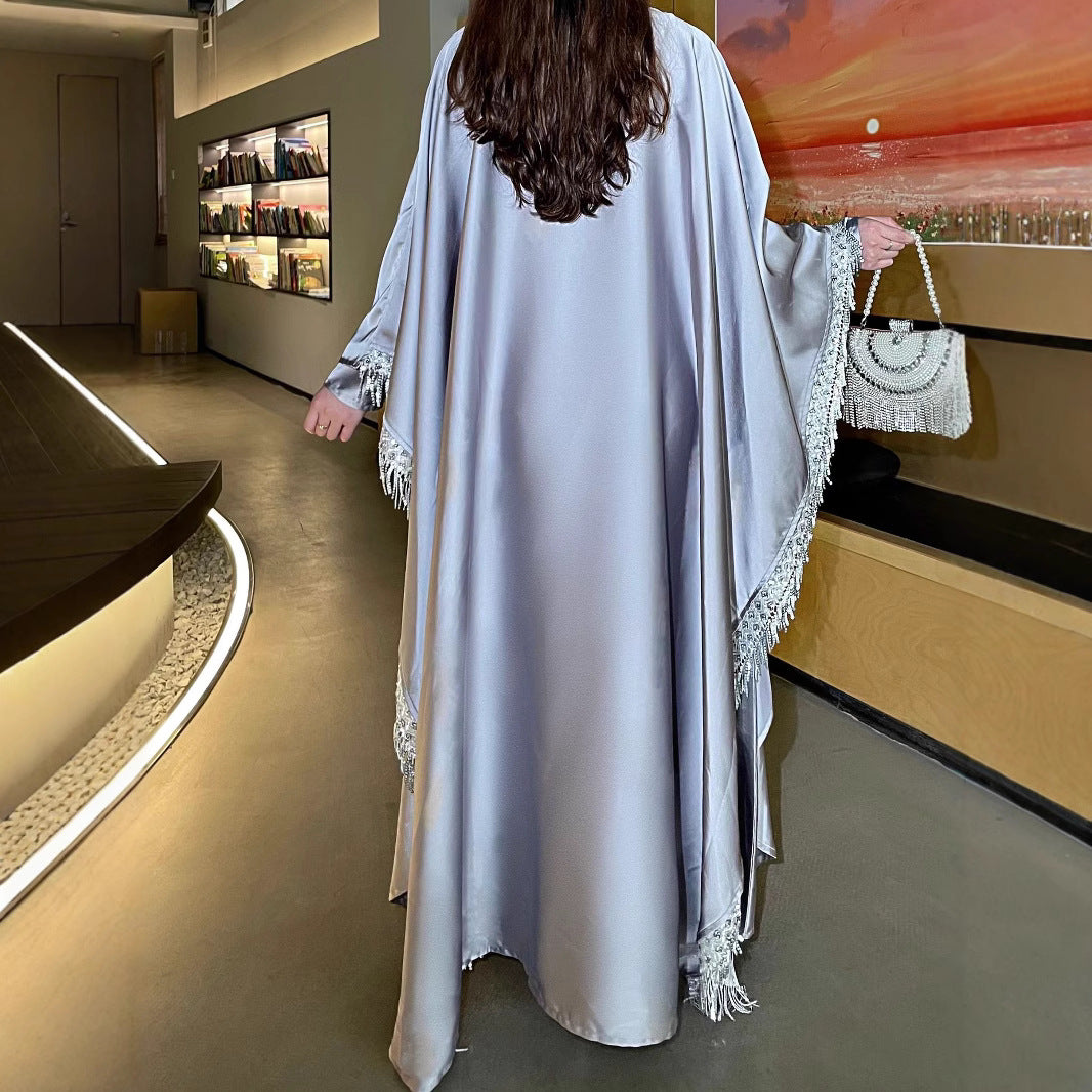 Tassel Dress Women's Robe Two-piece Set