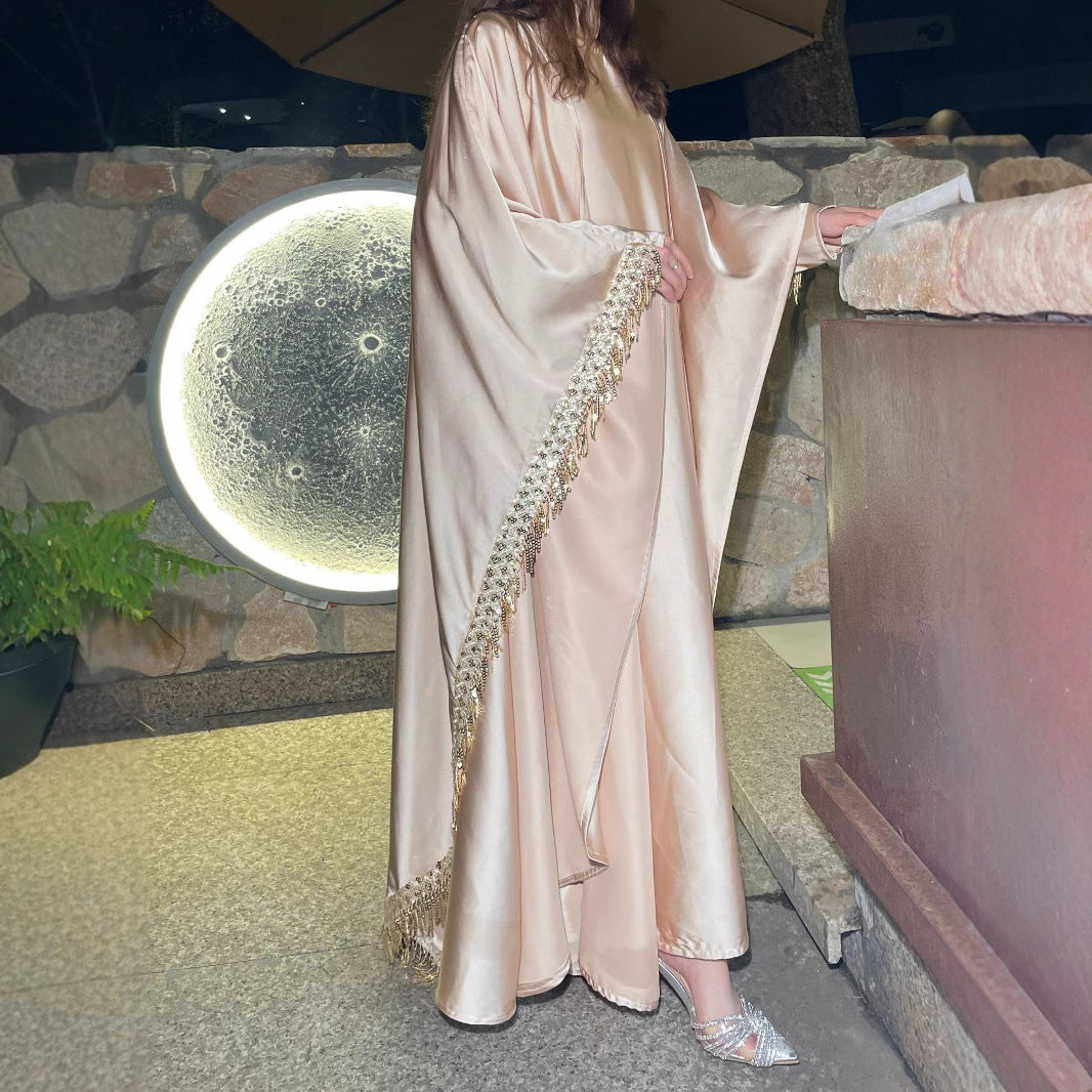 Tassel Dress Women's Robe Two-piece Set