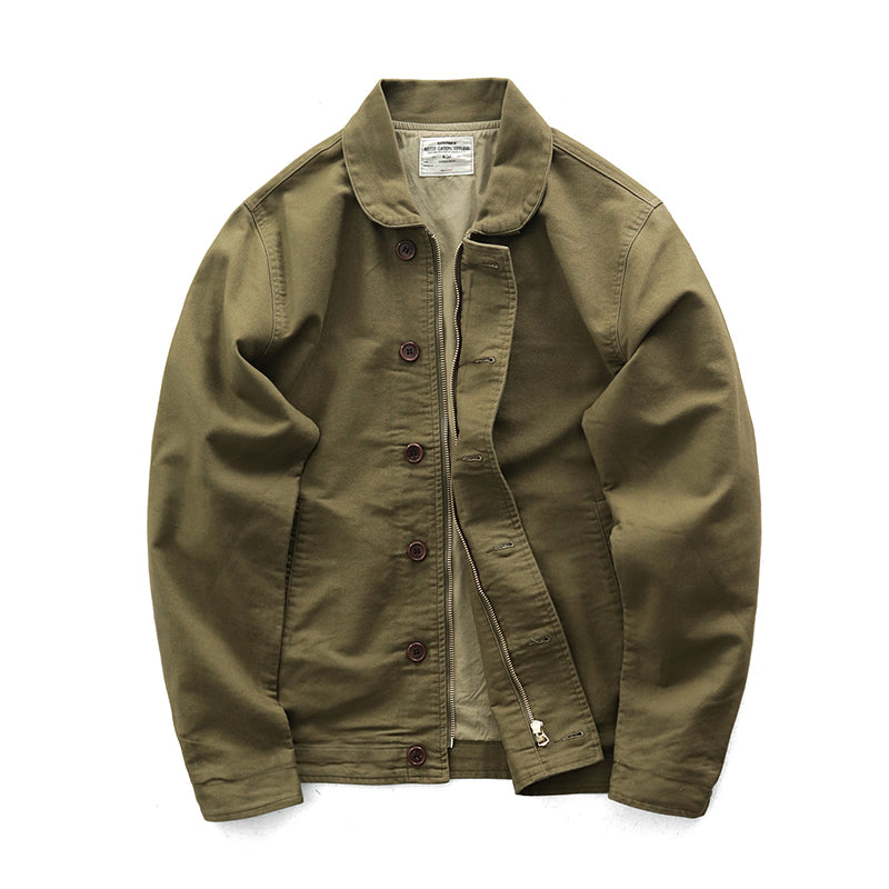 Chaqueta informal holgada retro para hombre