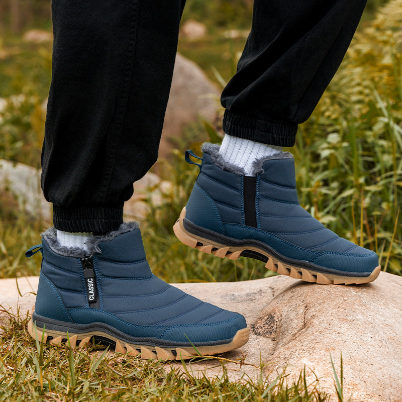 Zapatos de senderismo antideslizantes con material que retiene el calor en invierno y primavera