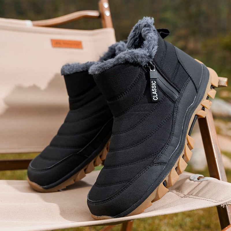 Zapatos de senderismo antideslizantes con material que retiene el calor en invierno y primavera