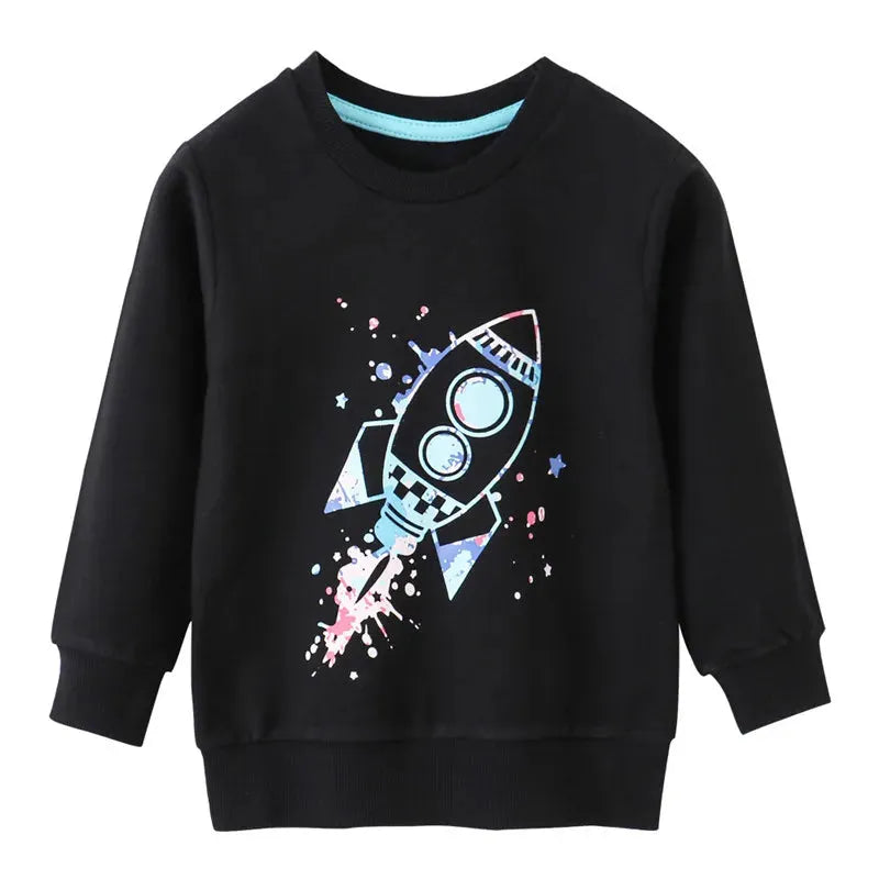 Zeebread 2-7T sudaderas para niños y niñas para otoño primavera ropa de manga larga de dibujos animados para niños pequeños disfraz de moda para bebé