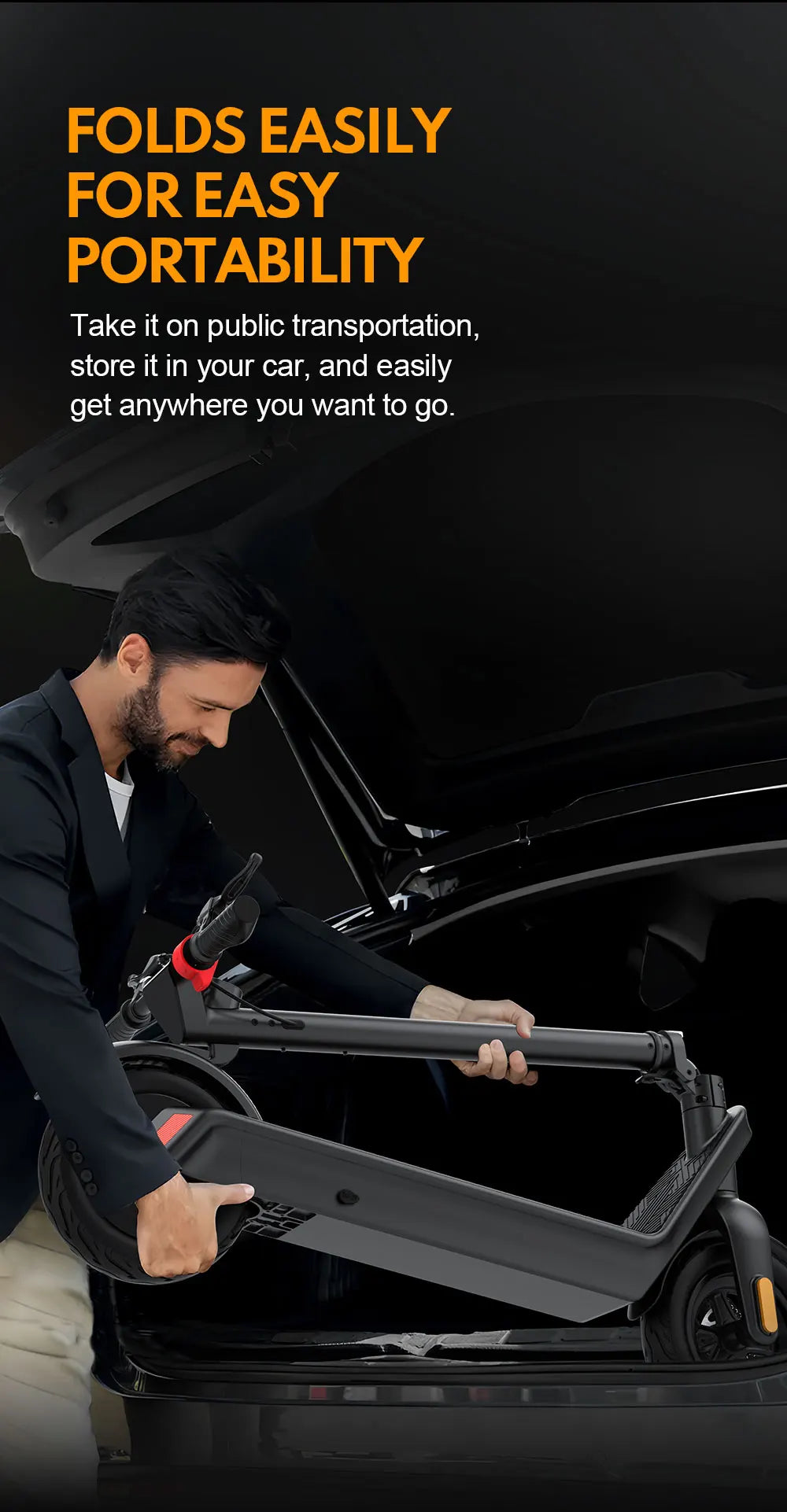 HX X9 Adult Electric Scooter 15.6AH 550W 48V 40KM/H Foldable Electric Kick Scooter 10 Inch E Scooter Electric Skateboard