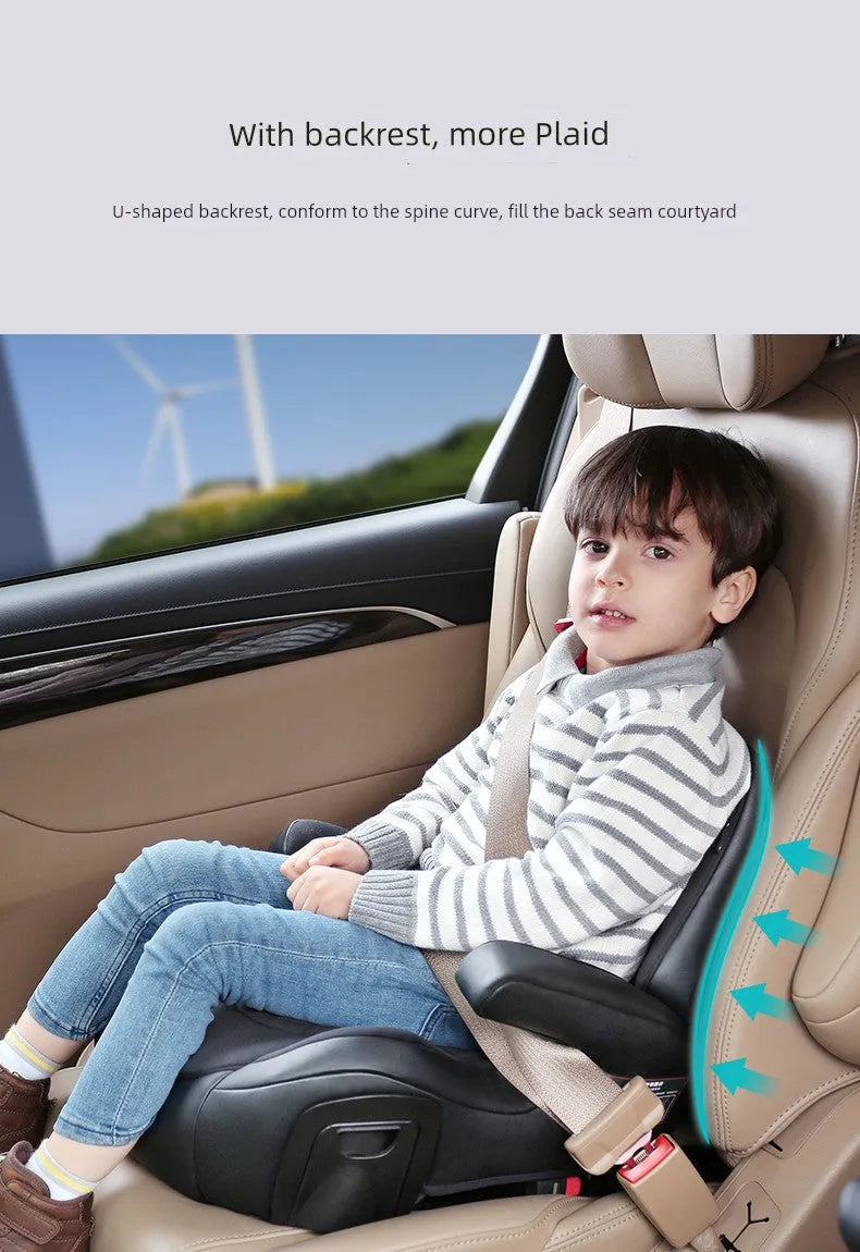 Besbet-asiento de coche para niños de 3 a 12 años, plantilla elevadora, cojines para asiento de bebé sencillos y portátiles, Isofix
