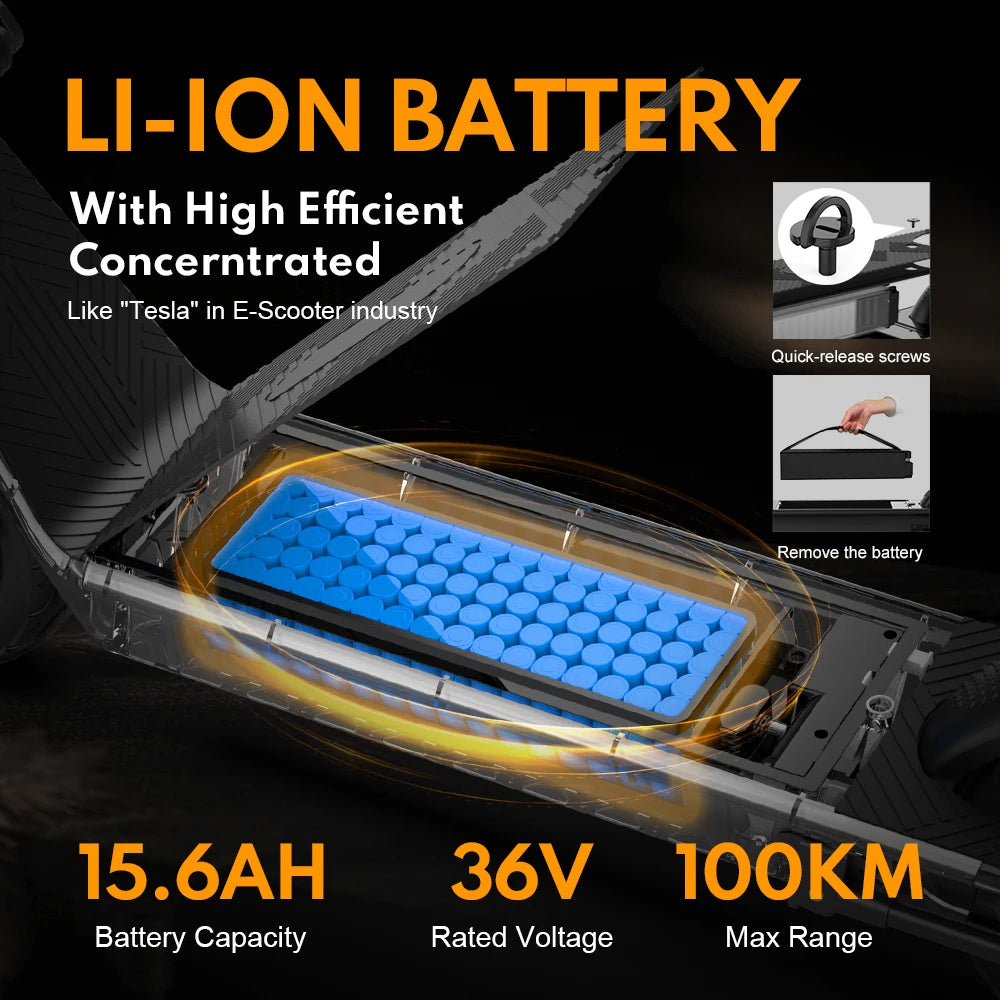 HX X9 Adult Electric Scooter 15.6AH 550W 48V 40KM/H Foldable Electric Kick Scooter 10 Inch E Scooter Electric Skateboard