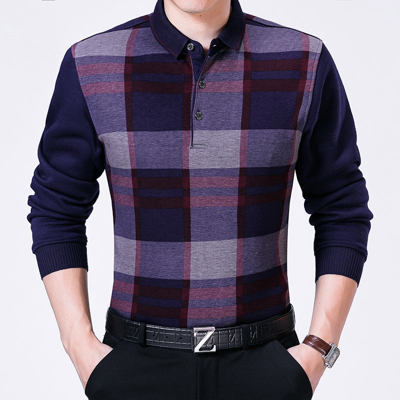 Long-sleeved T-shirt Men's Middle-aged And Elderly Clothes