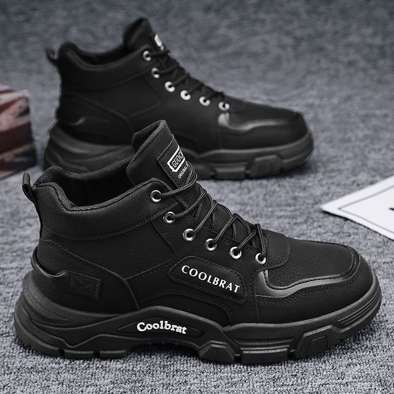 Martin Boots Botas altas antideslizantes con plataforma para todo fósforo de moda para hombre