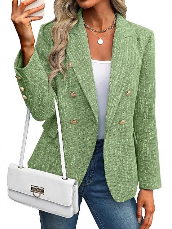 Women's Clothing Solid Color Suit Autumn Simplicity Style