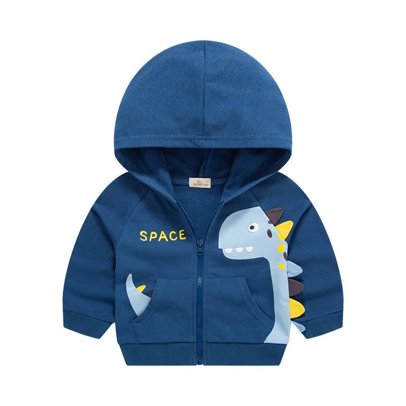 Cárdigan de abrigo con ropa de dinosaurio de otoño para niños