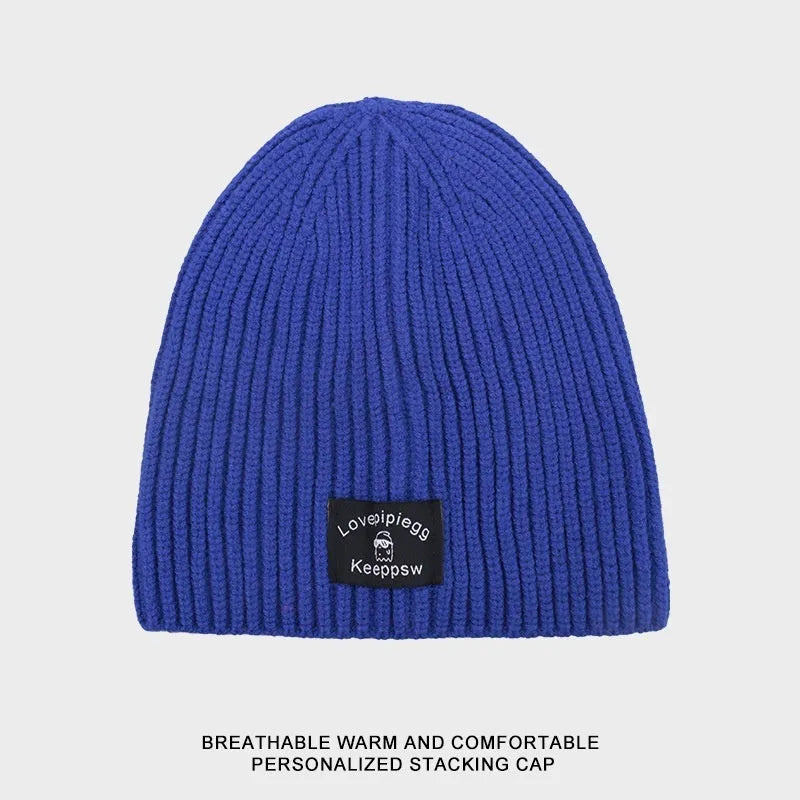 Gorro de punto a juego de moda simple