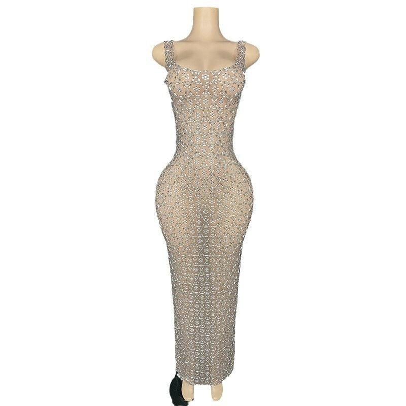 Vestido de princesa de lujo y estilo exclusivo para banquetes de alta sociedad.