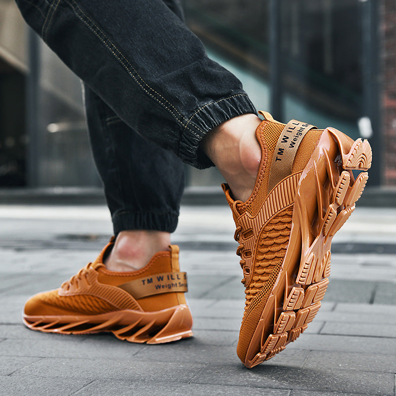 Zapatillas de deporte de moda con escala tejida voladora de Fashion Blade