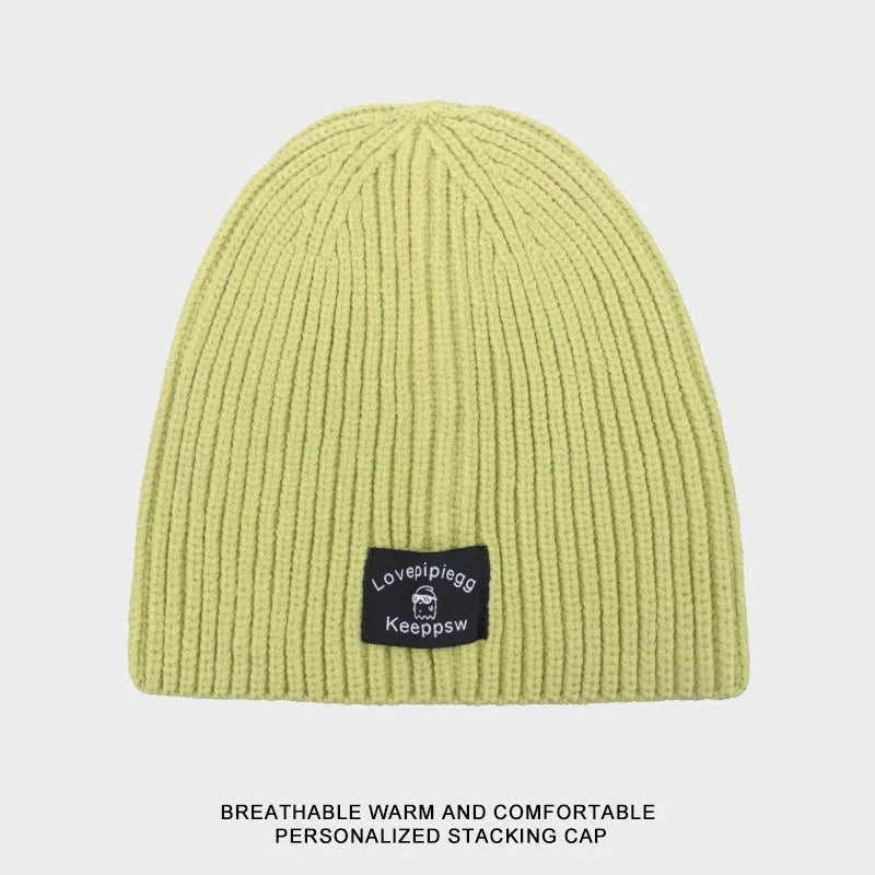 Gorro de punto a juego de moda simple