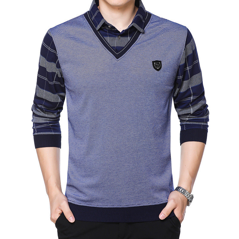 Long-sleeved T-shirt Men's Middle-aged And Elderly Clothes