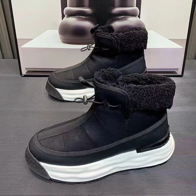 Zapatos de hombre con plataforma alta de cuero genuino