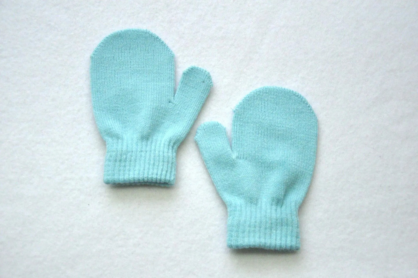 Guantes cálidos de invierno para niños, bolsa tejida, guantes para bebé