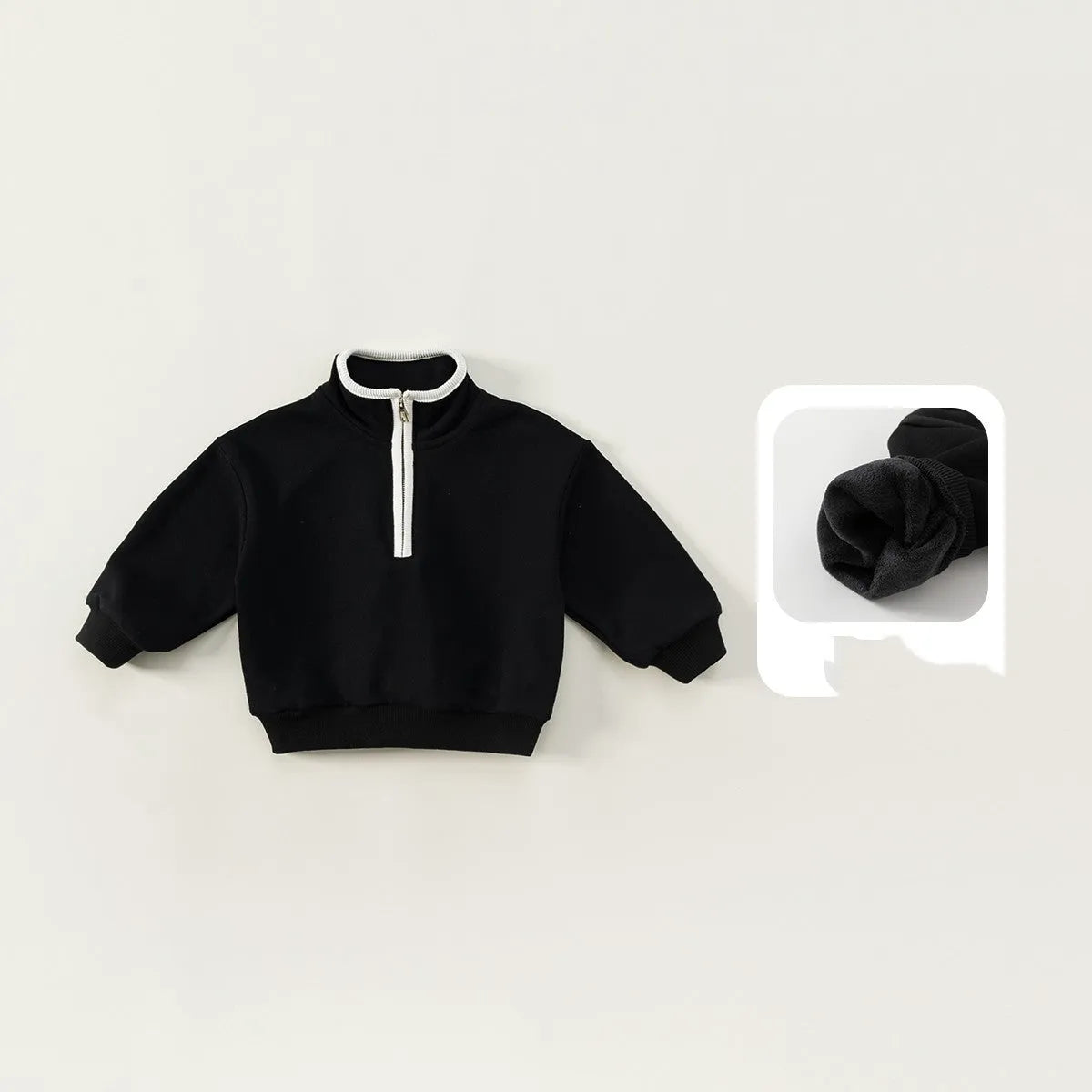 Ropa de otoño e invierno Tops acolchados con cuello alto para bebé para hombres