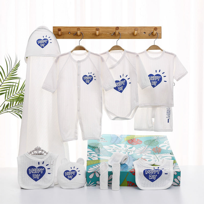 Conjunto de regalo para bebé con ropa fina de verano para recién nacidos