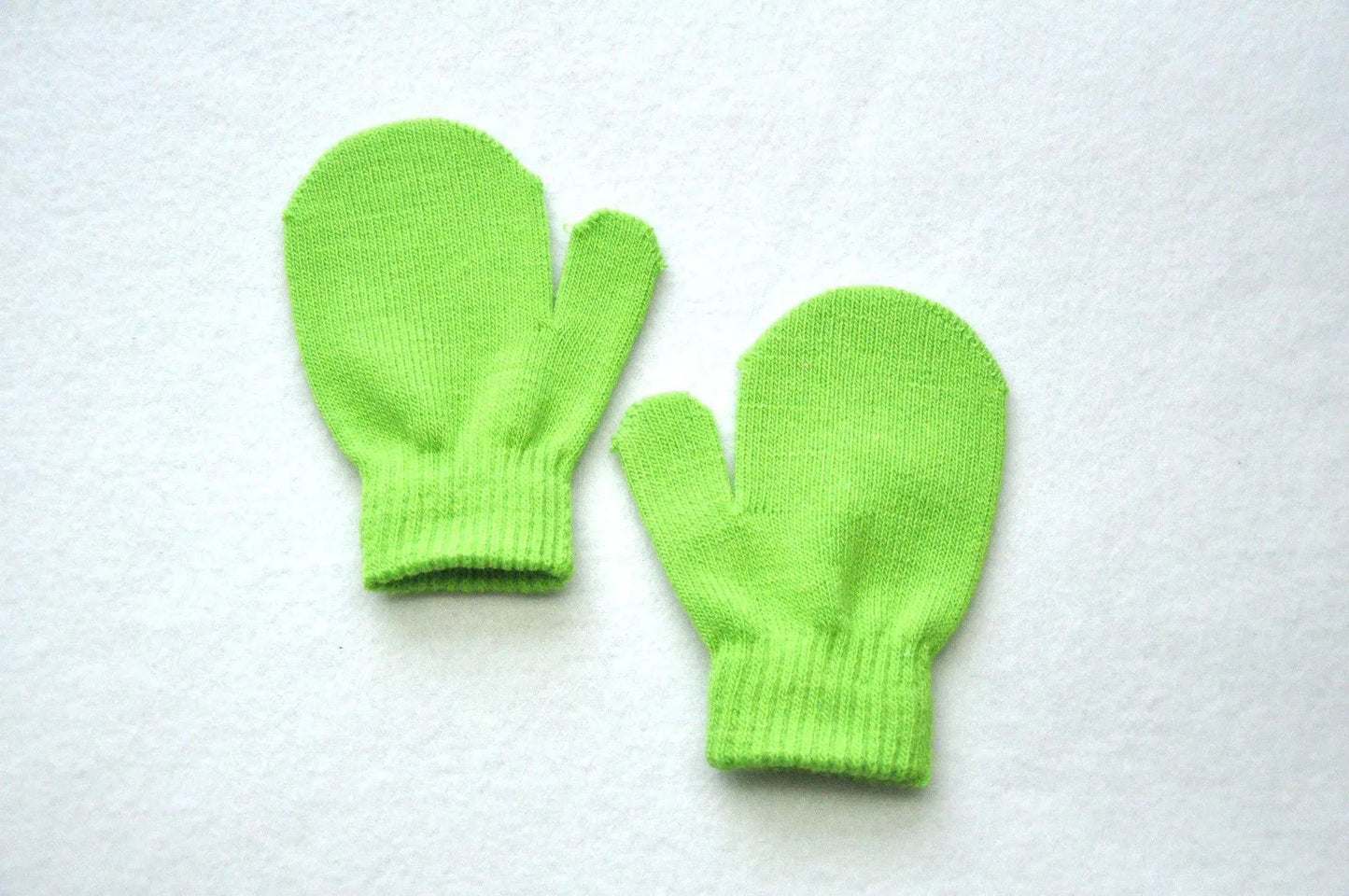 Guantes cálidos de invierno para niños, bolsa tejida, guantes para bebé