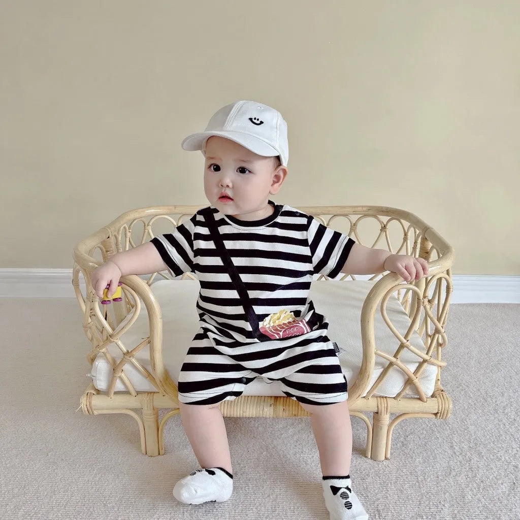 Traje de gateo para niños Stripe Out Ha Clothing