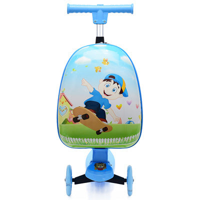 Children's Cute Cartoon Scooter Trolley Case