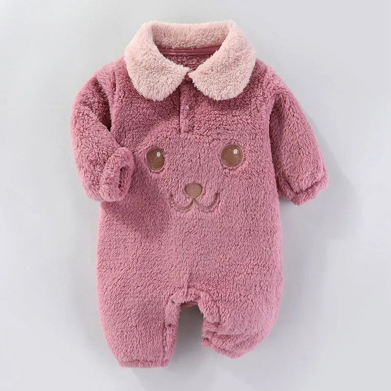 Mono largo de lana con pantalones Keep Baby Warm