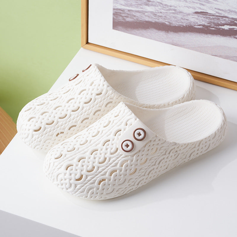 Women's Non-slip Home Closed-toe Slippers