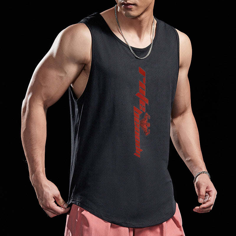 Men's Vest Youth Sports Breathable Sleeveless