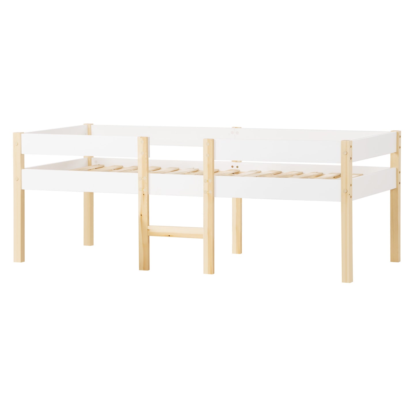 Cama infantil de pino de 90 x 190 cm
