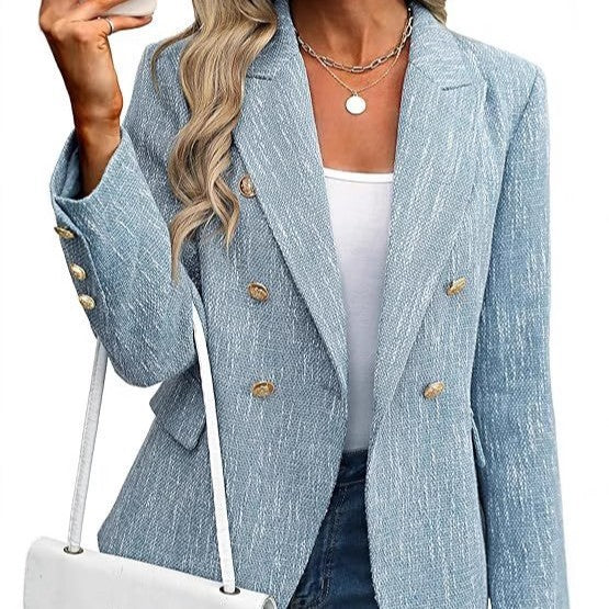 Women's Clothing Solid Color Suit Autumn Simplicity Style