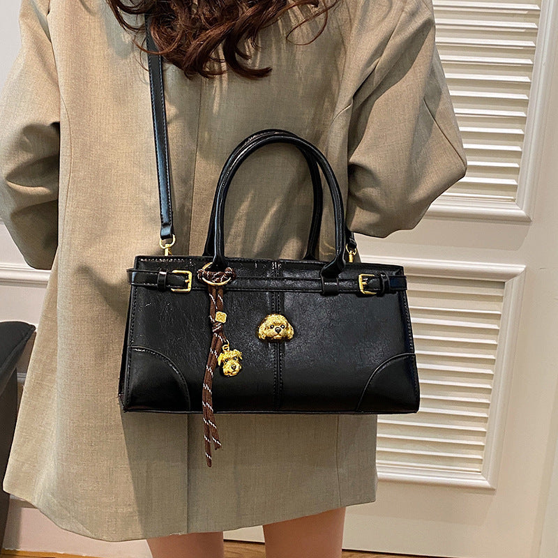Bolso de hombro con bloques de color de moda para mujer