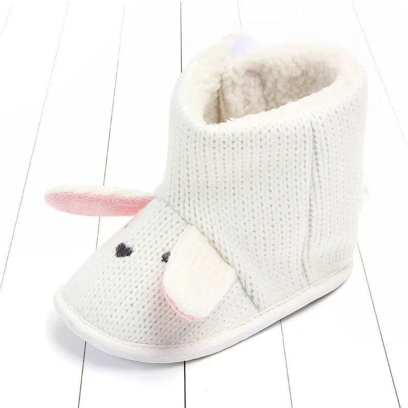 Zapatos de algodón cálidos de lana para bebé, zapatos altos cálidos de invierno