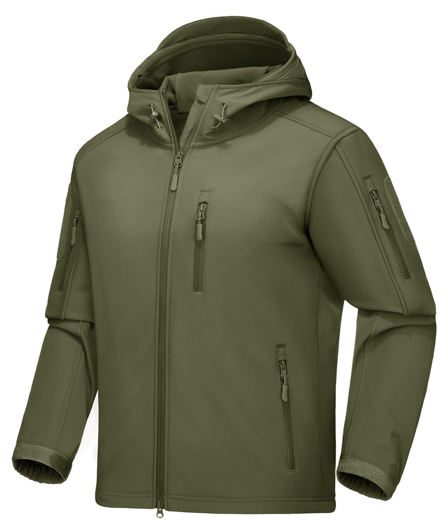Chaqueta informal cortavientos con capucha para hombre, nueva y holgada