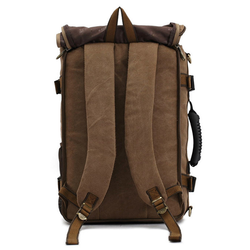 Mochila de lona para hombre, mochila de viaje enorme para hombro escolar, mochila para ordenador, bolsas versátiles funcionales, bolsa multifuncional para ordenador portátil