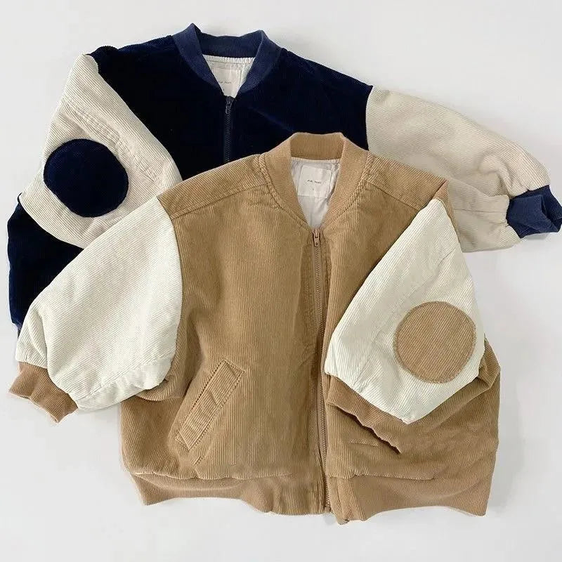 Chaqueta de pana nueva moda Otoño uniforme de béisbol para hombres y mujeres