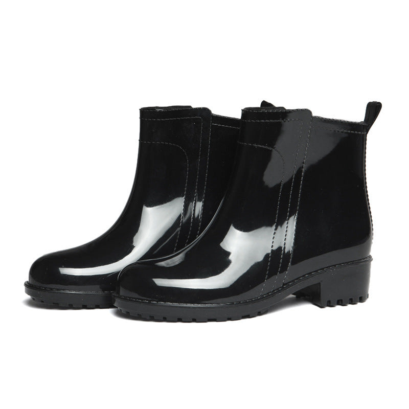 Water Shoes Women's Rain Short Tube Rain Boots