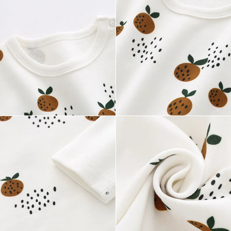 Camiseta de manga larga de algodón orgánico para niño