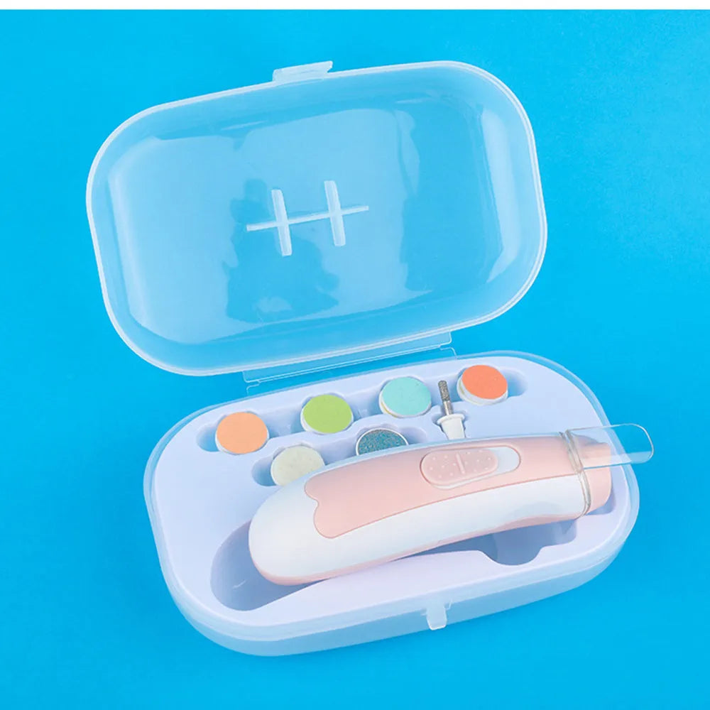 Nouveau-né Nail Clipper Électrique Bébé Anti-pincement Viande de Soins Ensemble