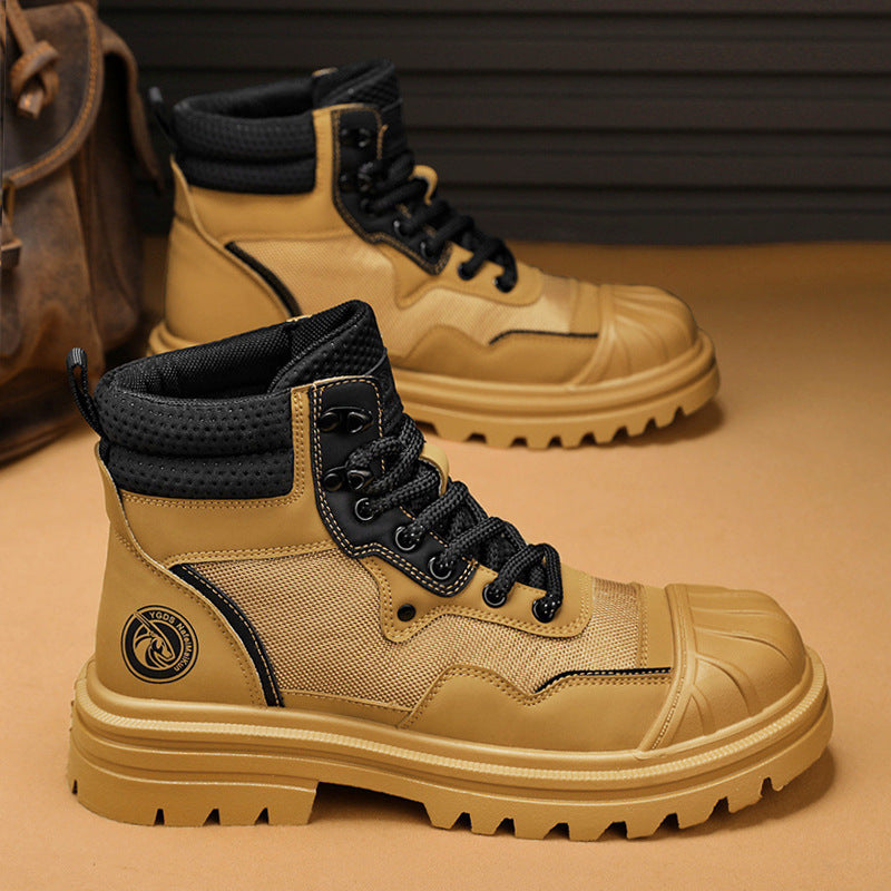 Botas Martin de ruibarbo con puntera alta para hombre