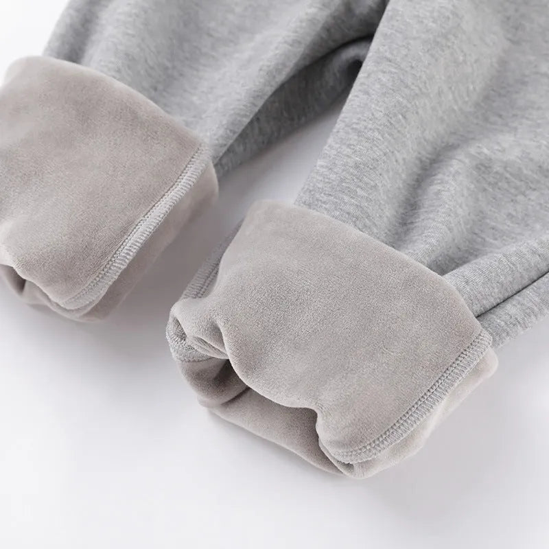 Backhoe Bulldozer Silver Fox - Pantalones deportivos de forro polar para niños