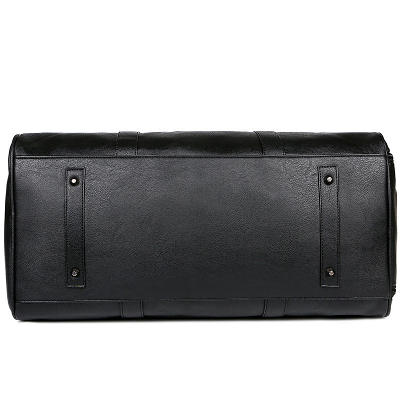 Bolso de mano retro de cuero para hombre europeo y americano de gran capacidad