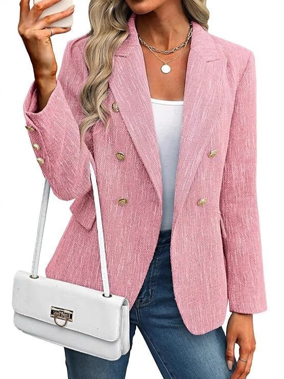 Women's Clothing Solid Color Suit Autumn Simplicity Style
