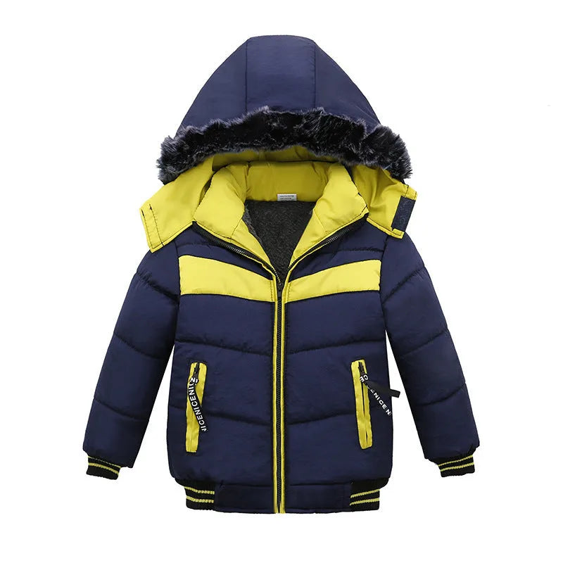 Chaquetas acolchadas de algodón para niños pequeños y medianos